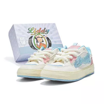 Кроссовки Liddy Skateboarding Shoes Women's Low-top, бежевый/синий