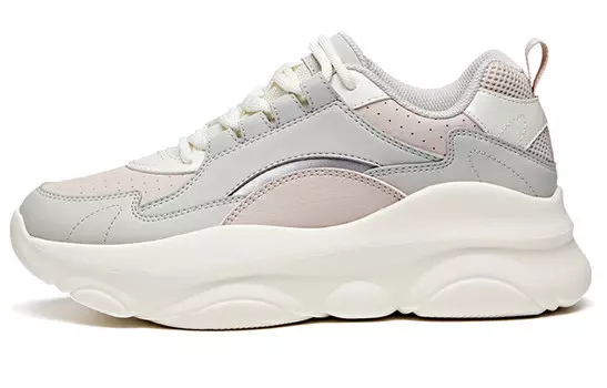 Кроссовки Life Collection Chunky женские низкие серо-белые Anta
