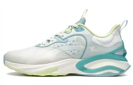 Кроссовки Lifestyle для мужчин с низким верхом, парусно-белые / снежно-туманные зеленые / небесно-голубые Xtep