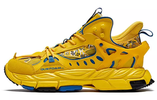 Кроссовки Lifestyle для мужчин с низким верхом, цвет: желтый, солнечный, синий, карго 361°