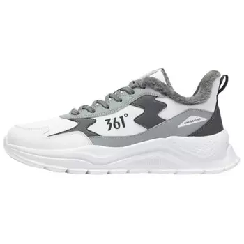 Кроссовки Lifestyle для мужчин с низким верхом 361 Degree белого/сажевого цвета 361°, цвет 361 degree white/soot