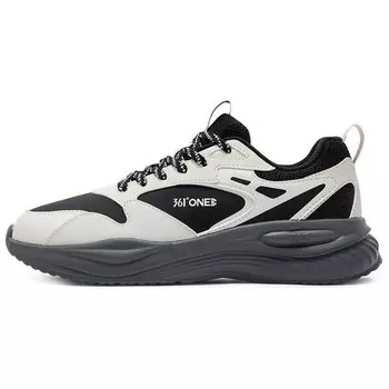 Кроссовки Lifestyle мужские с низким верхом Oat Milk/Obsidian Black 361°