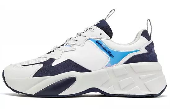 Кроссовки Lifestyle унисекс с низким верхом белого/темно-синего цвета Onitsuka Tiger