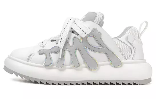 Кроссовки Lifestyle унисекс с низким верхом белого и серого цвета Pmt, цвет White Gray