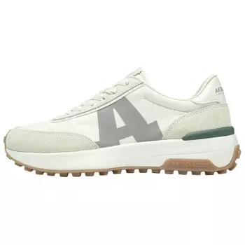 Кроссовки Lifestyle унисекс с низким верхом цвета слоновой кости, белый/зеленый/серый/коричневый Akiii Classic