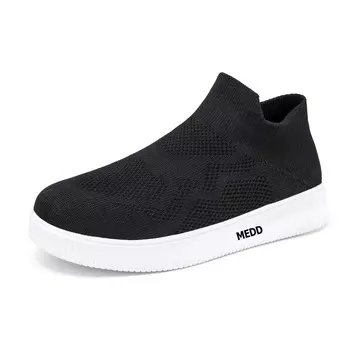 Кроссовки Lifestyle унисекс средней высоты черного и белого цвета Medd