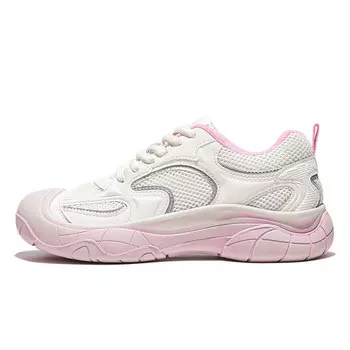 Кроссовки Lifestyle женские низкие бежево-розовый Feiyue