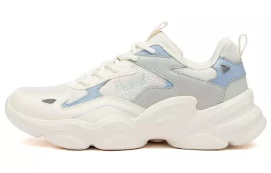 Кроссовки Lifestyle женские низкие Feathers белый/тонкие серо-зеленый/синий 361°