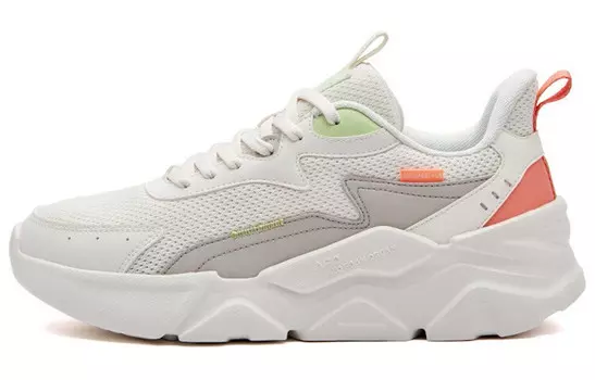 Кроссовки Lifestyle женские с низким верхом, белый/оранжевый 361°