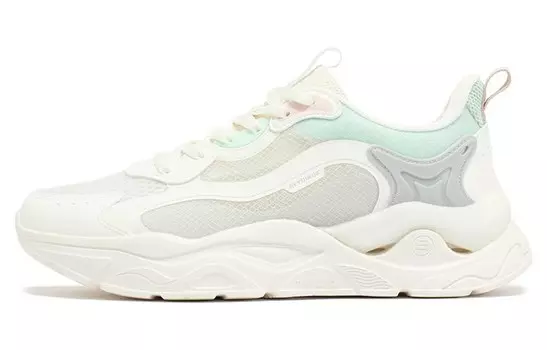 Кроссовки Lifestyle женские с низким верхом белый/серый/зеленый 361°