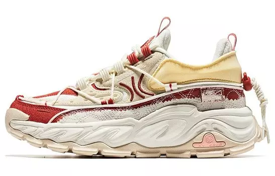 Кроссовки Lifestyle женские с низким верхом белый/красный Erke