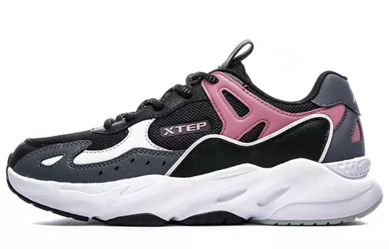 Кроссовки Lifestyle женские с низким верхом, черные/серые/красные Xtep