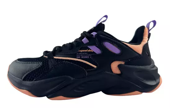 Кроссовки Lifestyle женские с низким верхом, черный/оранжевый 361°