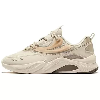 Кроссовки Lifestyle женские с низким верхом цвета яичного белка и серого цвета/светло-лен Erke, цвет Egg white gray/light flax