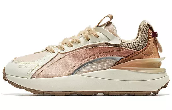 Кроссовки Lifestyle женские с низким верхом цвета дуба белого / березы Erke