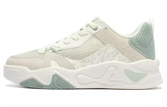 Кроссовки Lifestyle женские с низким верхом Feather White/light Smoky Green 361°