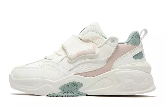 Кроссовки Lifestyle женские с низким верхом Feather White/light Smoky Green 361°