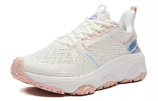 Кроссовки Lifestyle женские с низким верхом Feather White/Soft Pink 361°