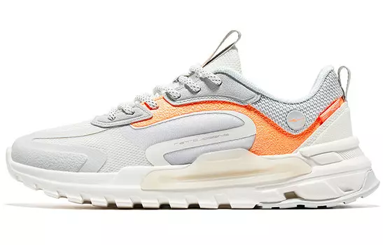 Кроссовки Lifestyle женские с низким верхом, микрокристаллические, белый/серый Erke