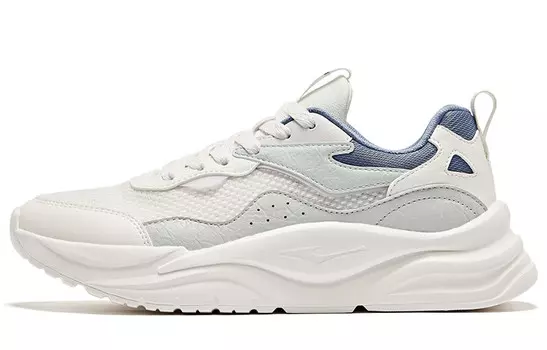 Кроссовки Lifestyle женские с низким верхом Микрокристаллический Белый Морской туман Синий Erke