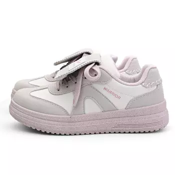 Кроссовки Lifestyle женские с низким верхом серо-розовый Warrior 1927, серый/розовый