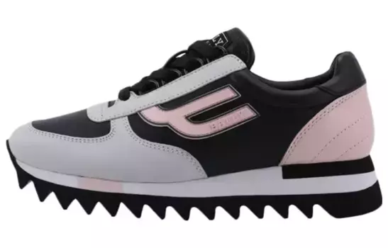 Кроссовки Lifestyle женские с низким верхом Серый/черный/розовый Bally