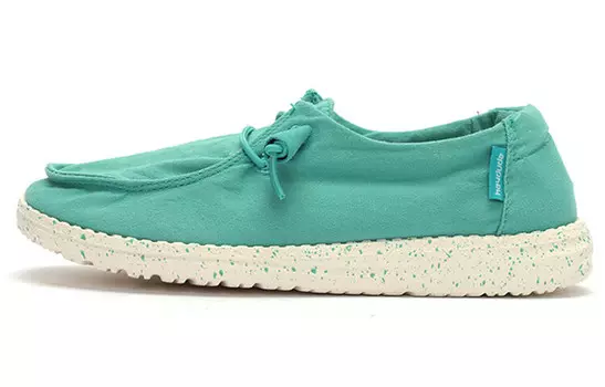 Кроссовки Lifestyle женские с низким верхом светло-зеленого цвета Heydude