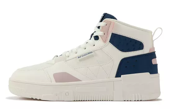 Кроссовки Lifestyle женские средней высоты Feather White/industry blue 361°