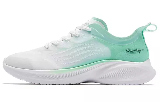 Кроссовки Light Speed 2.0 мужские с низким верхом зеленовато-белые Qiaodan