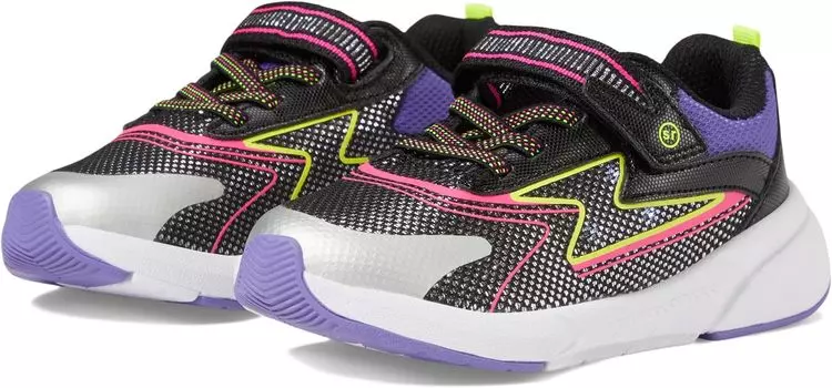 Кроссовки Lighted Cosmic 2.0 Stride Rite, цвет Black Neon