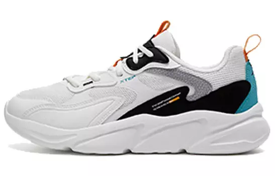 Кроссовки Lightning Chunky для мужчин с низким верхом белого/черного/синего цвета Xtep