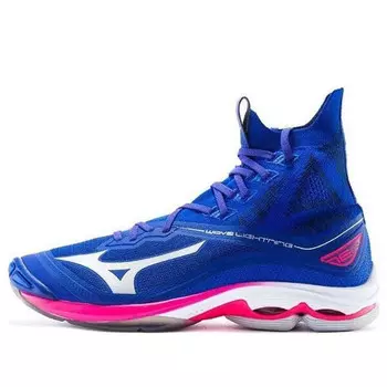 Кроссовки lightning neo blue/white Mizuno, синий