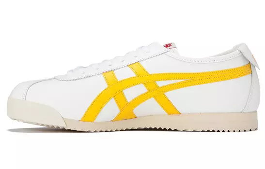 Кроссовки Limber Nm Lifestyle унисекс с низким верхом белого/желтого цвета Onitsuka Tiger