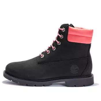 Кроссовки linden woods 6 inch waterproof boots 'black nubuck with pink' Timberland, черный