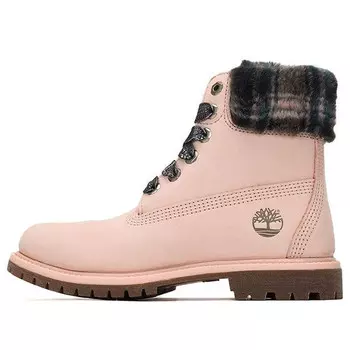 Кроссовки lindon woods 6 inch waterproof boot 'pink nubuck and black printed collar' Timberland, розовый
