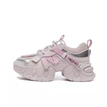 Кроссовки Lingpao Chunky, фиолетовый/серебристый