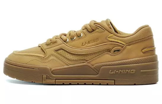 Кроссовки LINING 001 BTC Skateboarding Shoes Men Low-top Yellow-brown, цвет Coyote/Coyote