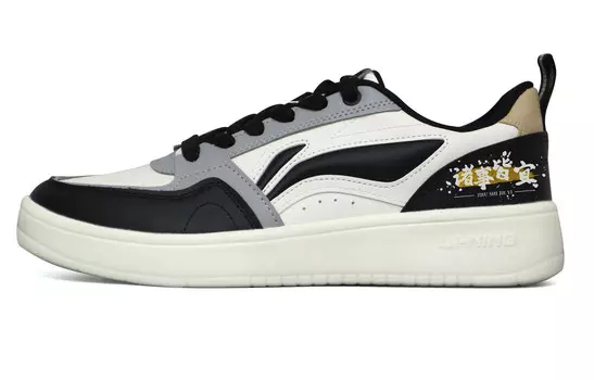 Кроссовки LINING Acer Truncatum Skateboarding Shoes Men Low-top Black/White/Gray, черный