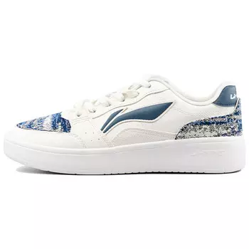 Кроссовки LINING Acer Truncatum Skateboarding Shoes Men Low-top Blue, белый