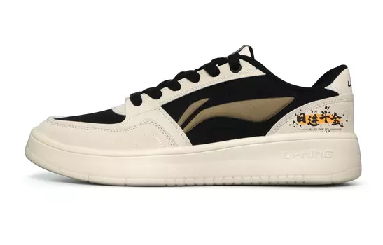 Кроссовки LINING Acer Truncatum Skateboarding Shoes Men Low-top Black/White/Gray, черный