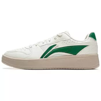 Кроссовки LINING Acer Truncatum Skateboarding Shoes Men Low-top Misty White / Celery Green, зеленый