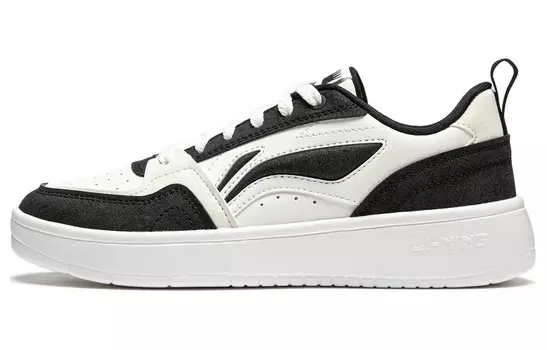 Кроссовки LINING Acer Truncatum Skateboarding Shoes Women's Low-top Black/White, черный/белый