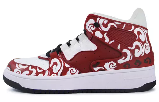 Кроссовки LINING Attack Vintage Basketball Shoes Men High-top White/red, белый