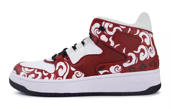 Кроссовки LINING Attack Vintage Basketball Shoes Women's High-top White/red, белый