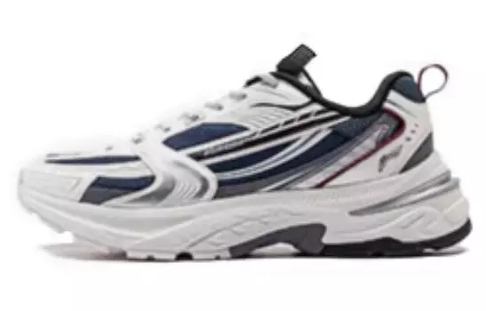 Кроссовки LINING Aurora 2K Lifestyle Shoes Men Low-top Cloud White / Deep Blue, темно-синий