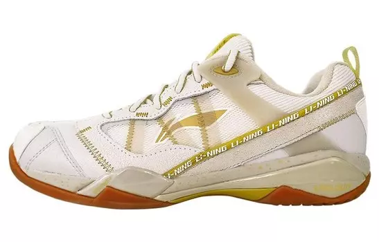 Кроссовки LINING Badminton Shoes Men Low-top, белый/золотой