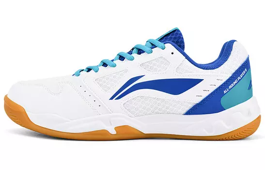Кроссовки LINING Badminton Shoes Unisex Low-top White/Blue, белый/синий