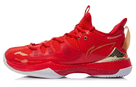 Кроссовки LINING Battle Halberd Badminton Shoes Men Low-top Flame Red