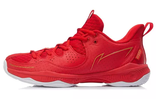 Кроссовки LINING Battle Halberd Badminton Shoes Men Low-top Flame Red