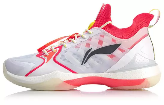 Кроссовки LINING Battle Halberd Badminton Shoes Men Low-top Fluorescent Flame Red